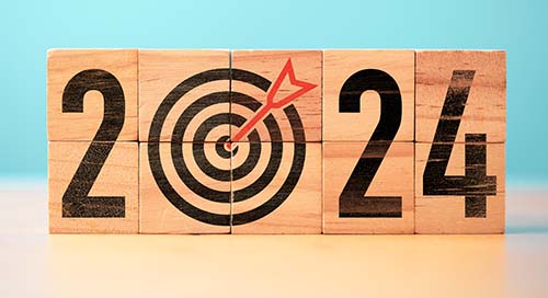 Image of wood blocks that say 2024